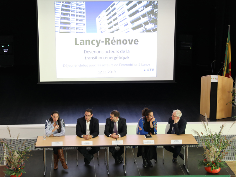Lancy Rénove -  Déjeuner-débat des acteurs de l'immobilier