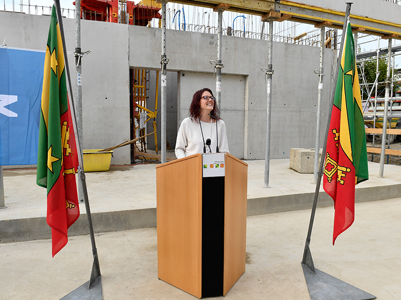 Ecole du Plateau: cérémonie de la pose de la première pierre