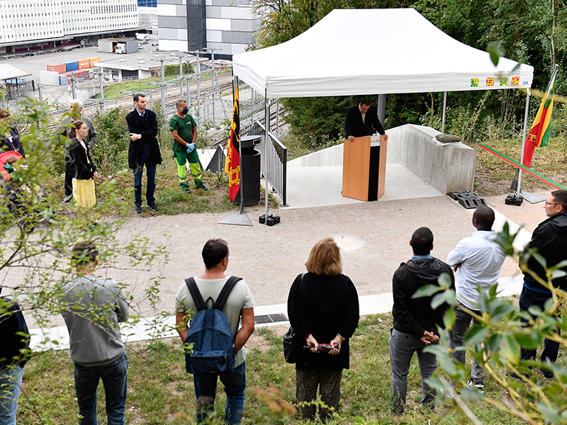 Inauguration du premier tronçon de la Promenade Nicolas Bouvier