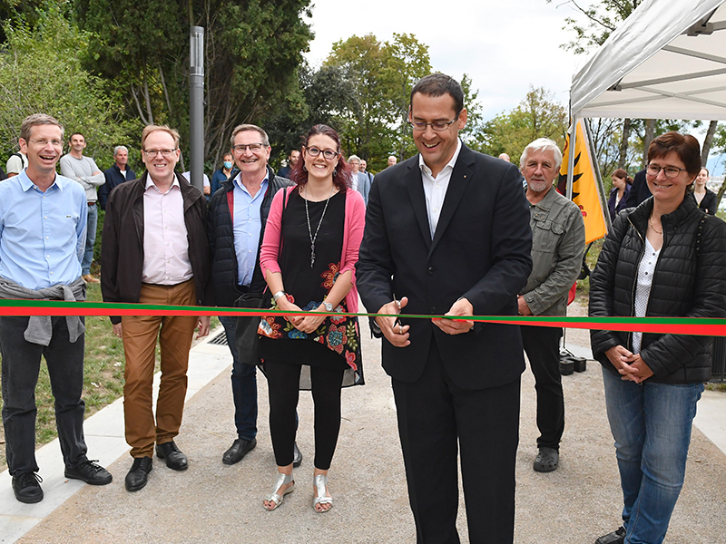 Inauguration du premier tronçon de la Promenade Nicolas Bouvier