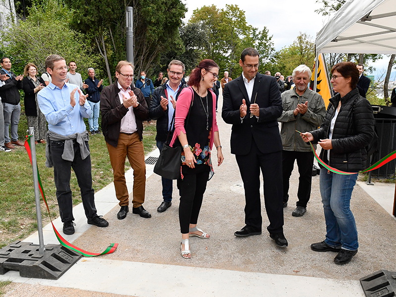 Inauguration du premier tronçon de la Promenade Nicolas Bouvier