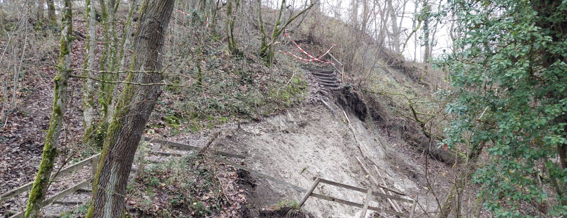 Déviation / Glissement de terrain