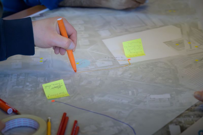 Séance de concertation du 4 avril 2023 pour l'élaboration du quartier Chapelle-Gui