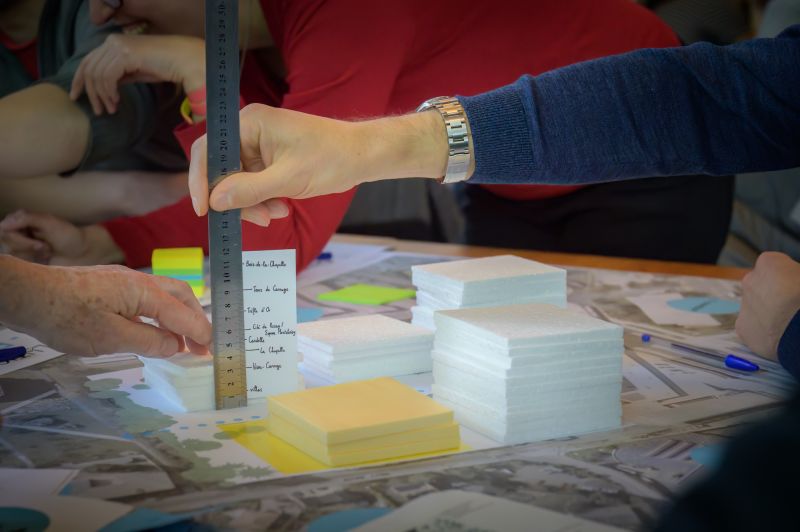 Séance de concertation du 4 avril 2023 pour l'élaboration du quartier Chapelle-Gui