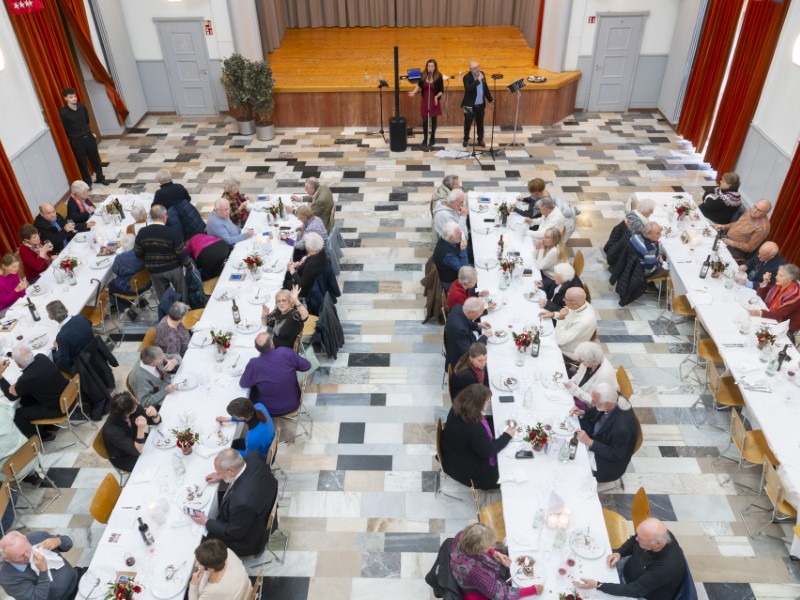Réception des noces d'or, de diamant et de platine en images