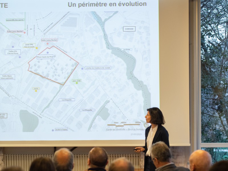 Séance de concertation pour l'élaboration du quartier Chapelle-Gui