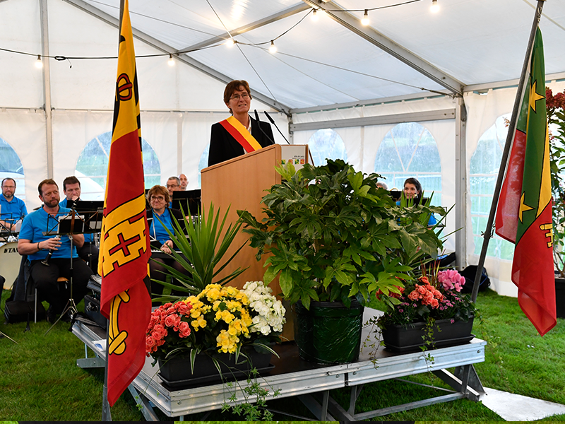 Cérémonie en l'honneur de Mme Fabienne Fischer 