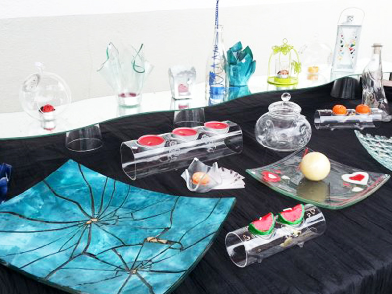 Fusing et gravure sur verre
