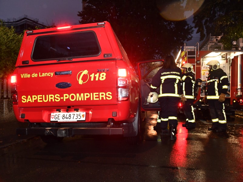 La compagnie des sapeurs-pompiers de la Ville de Lancy en images