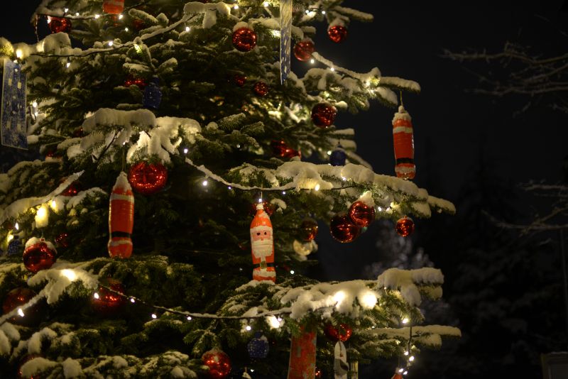 Sapins de Noël 2023 dans Lancy en images