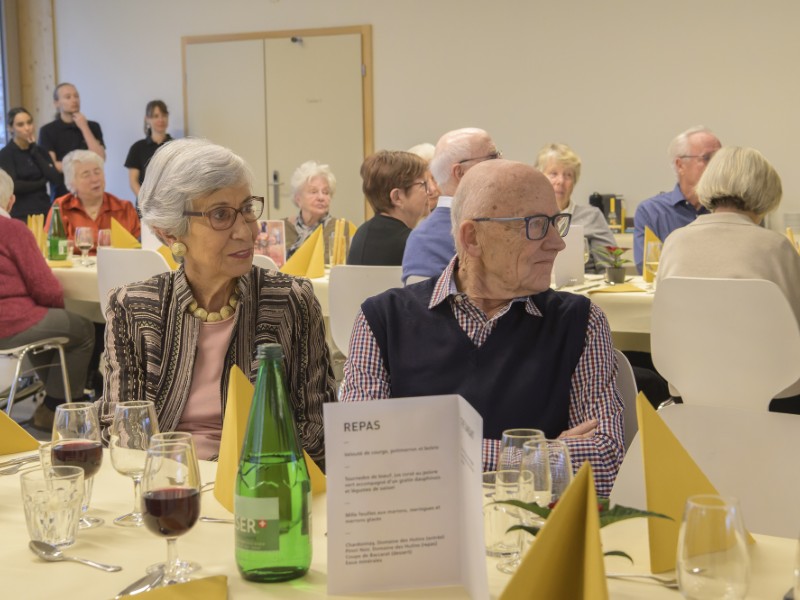 Réception des noces d'or, de diamant, de palissandre et de platine en images