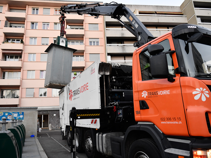 Photo: Alain Grosclaude La gestion des déchets à Lancy