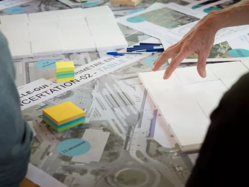 Séance de concertation du 4 avril 2023 pour l'élaboration du quartier Chapelle-Gui