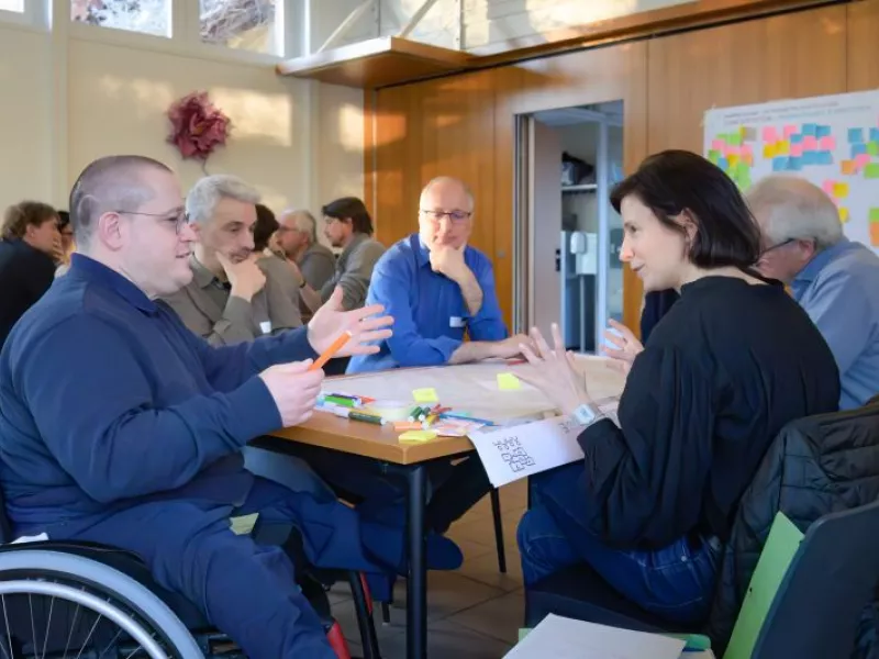 Séance de concertation du 4 avril 2023 pour l'élaboration du quartier Chapelle-Gui