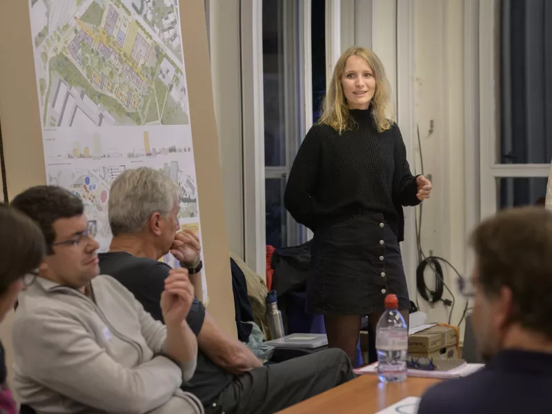 Présentation des premières réflexions des équipes, pour l'élaboration du quartier Chapelle-Gui - en images