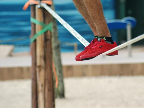 Parc à slacklines