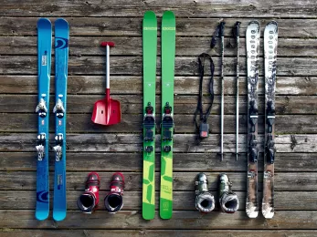 Skis, souliers de ski